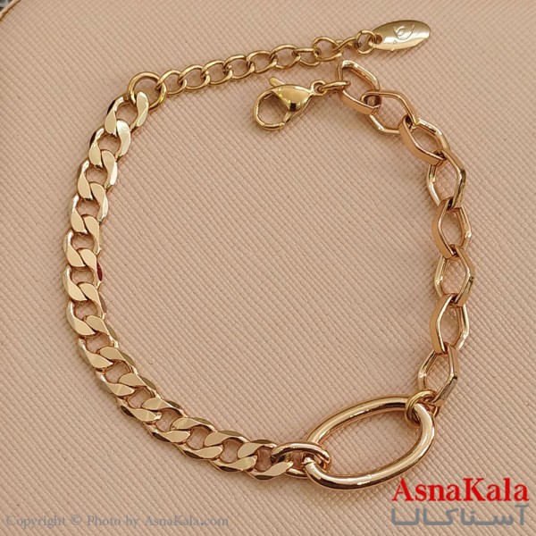 دستبند ژوپینگ طلایی کد DSB181588W