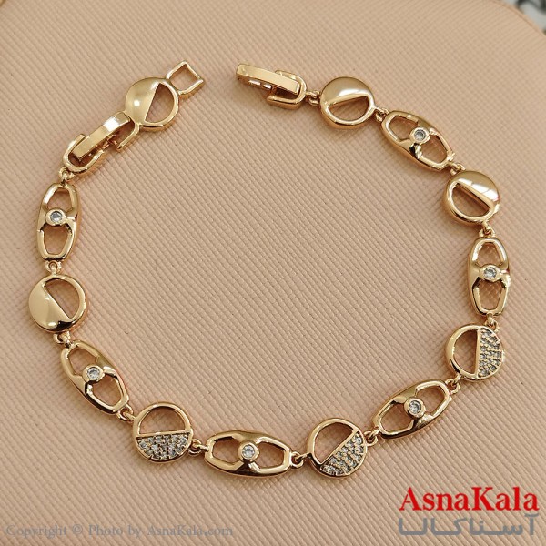 دستبند ژوپینگ طلایی کد DSB181591W