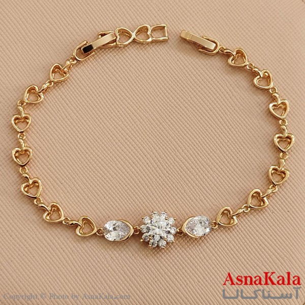 دستبند شوپینگ طلایی کد DSB181596W