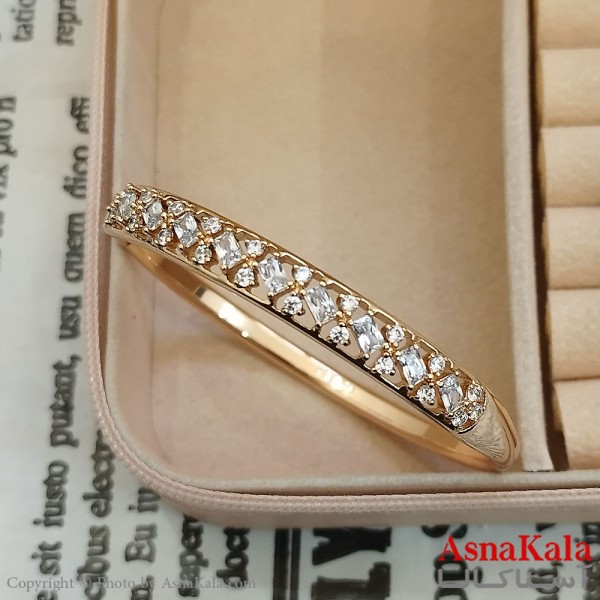 بنگل شوپینگ نگیندار طلایی کد DSB181602W