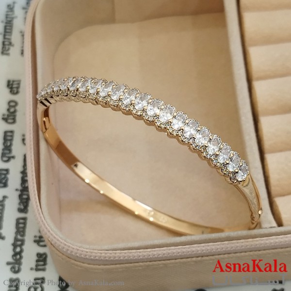 بنگل شوپینگ نگیندار طلایی کد DSB181607W