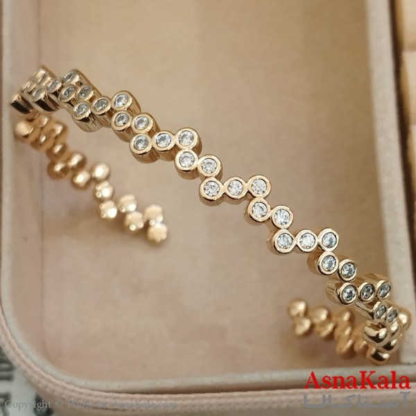 بنگل شوپینگ نگیندار طلایی کد DSB181608W