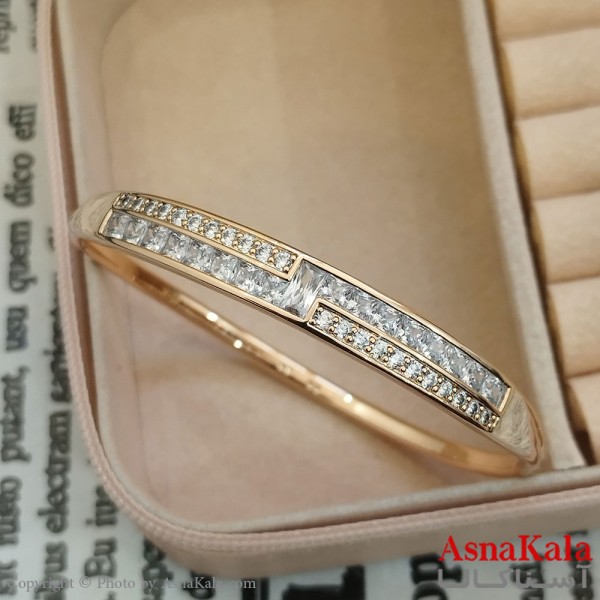 بنگل شوپینگ نگیندار طلایی کد DSB181609W