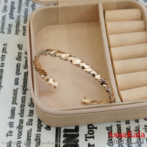 بنگل شوپینگ فری سایز طلایی کد DSB181613W