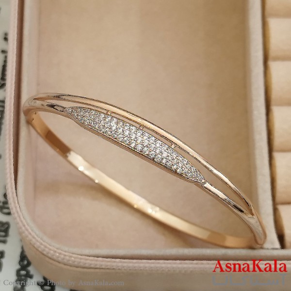 بنگل شوپینگ نگیندار طلایی کد DSB181620W