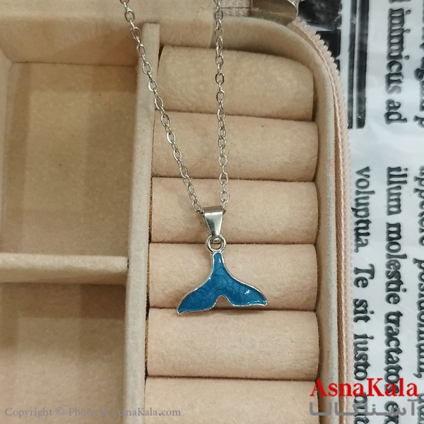 گردنبند استیل زنانه دم وال کد GNB162372W