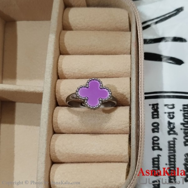 انگشتر زنانه استیل مینیمال مدل ونکلیف فری سایز  رنگ نقره ای کد ANG191191W