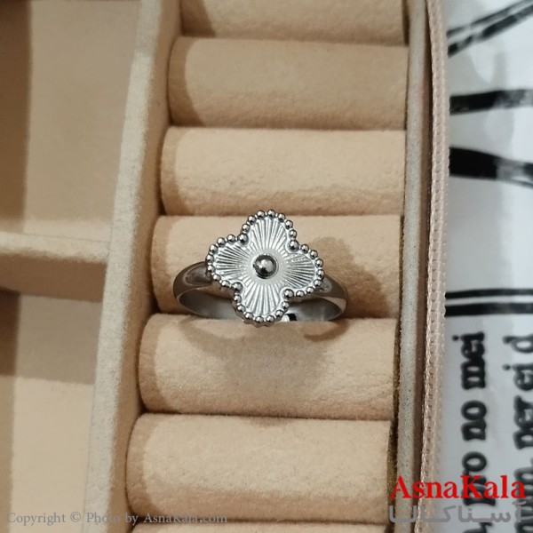 انگشتر زنانه استیل مینیمال مدل ونکلیف فری سایز  رنگ نقره ای کد ANG191193W