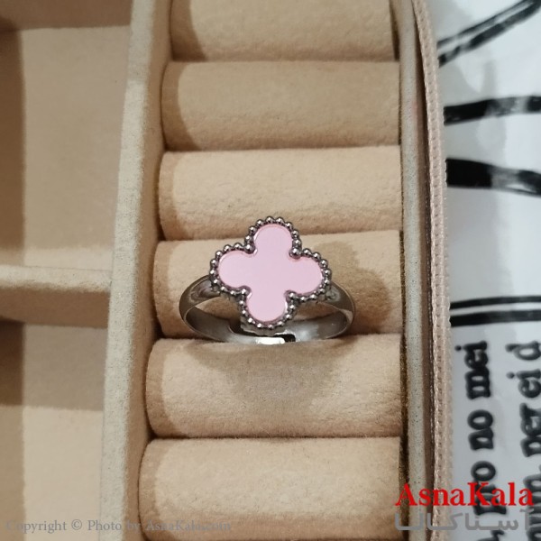 انگشتر زنانه استیل مینیمال مدل ونکلیف فری سایز  رنگ نقره ای کد ANG191194W