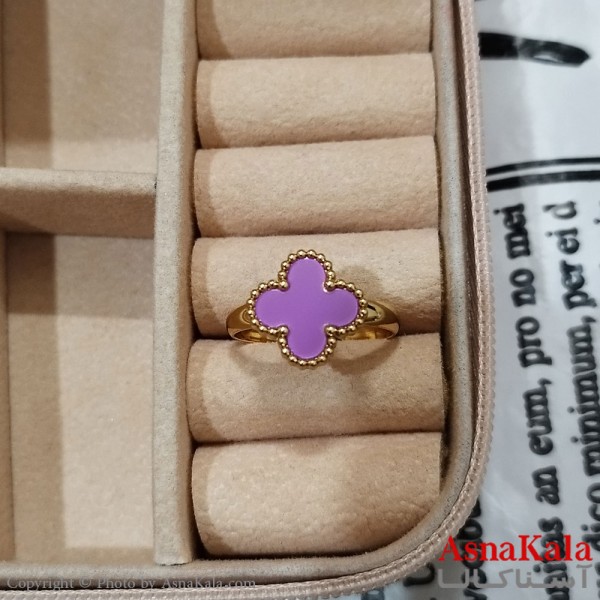 انگشتر زنانه استیل مینیمال مدل ونکلیف فری سایز  رنگ طلایی کد ANG191196W