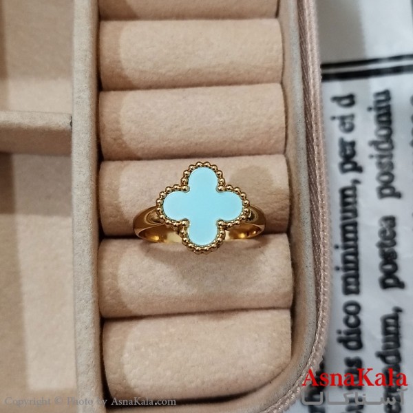 انگشتر زنانه استیل مینیمال مدل ونکلیف فری سایز  رنگ طلایی کد ANG191200W