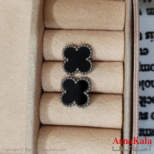 گوشواره استیل زنانه ونکلیف رنگ نقره ای کد GSH152158W