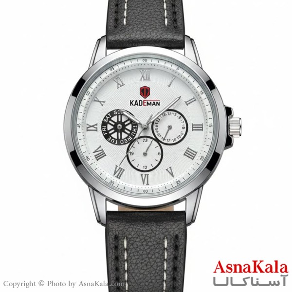 ساعت مردانه کیدمن سه موتور فول تایم، شمارش معکوس، دارای روز شمار، بندچرم اصل  کد WTCH11429W