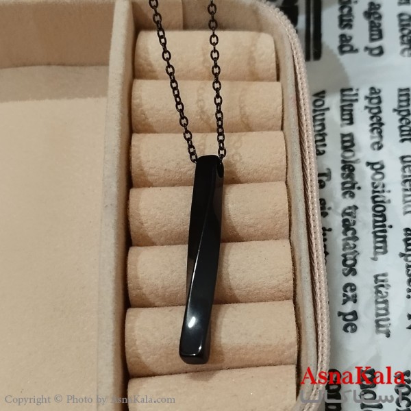 گردنبند اسپورت مکعبی استیل کد GNB162478W