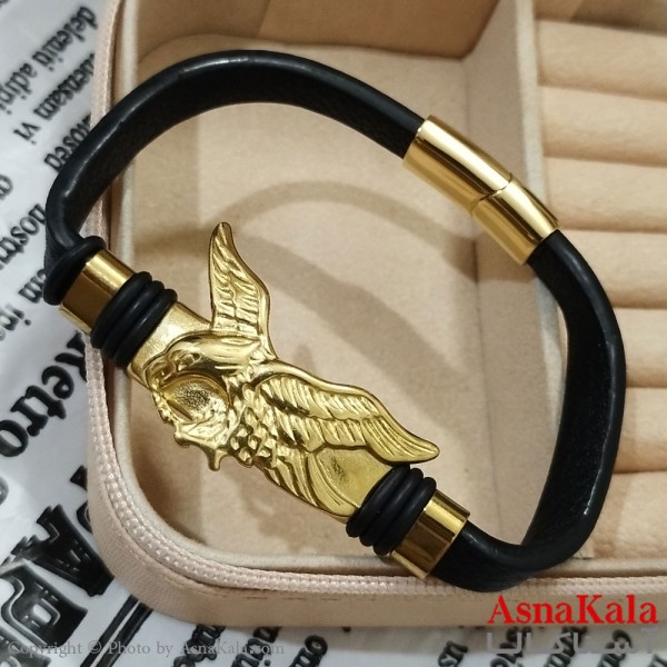 دستبند  چرم مردانه  مدل عقاب کد DSB181743W