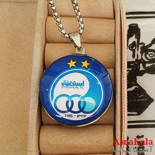 گردنبند مردانه استیل تیم فوتبال استقلال کد GNB162510W