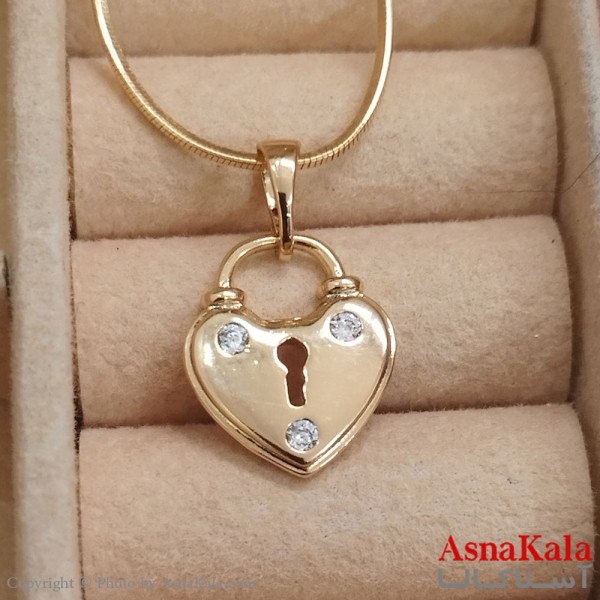 آویز ژوپینگ دخترانه رنگ طلایی کد GNB162532W