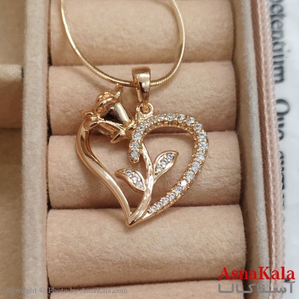 آویز ژوپینگ دخترانه رنگ طلایی کد GNB162535W