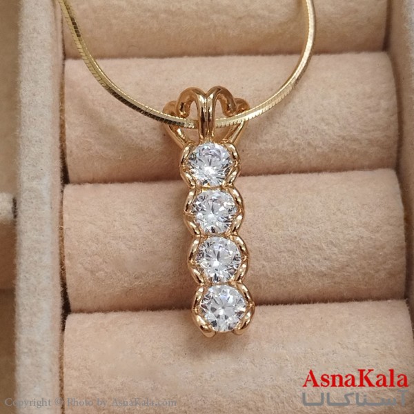 آویز ژوپینگ دخترانه رنگ طلایی کد GNB162538W