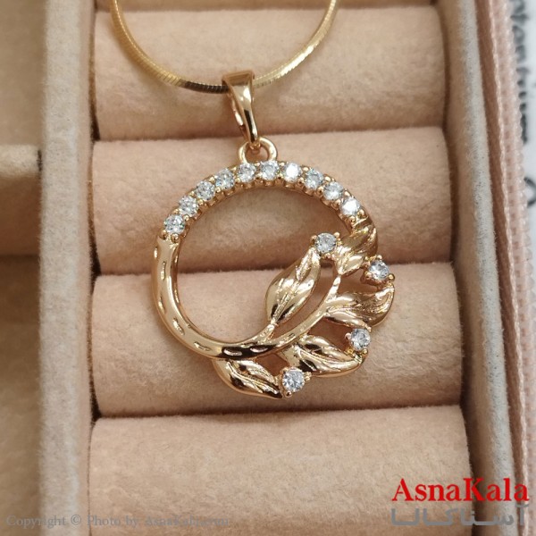 آویز ژوپینگ دخترانه رنگ طلایی کد GNB162539W