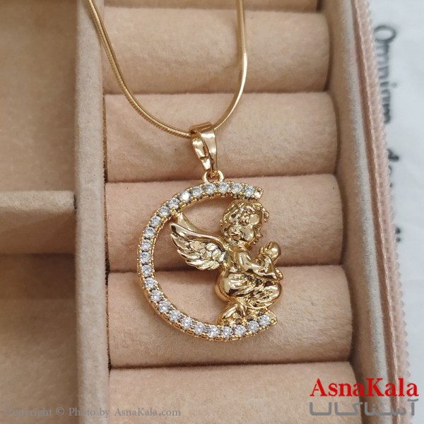 آویز ژوپینگ دخترانه رنگ طلایی کد GNB162541W