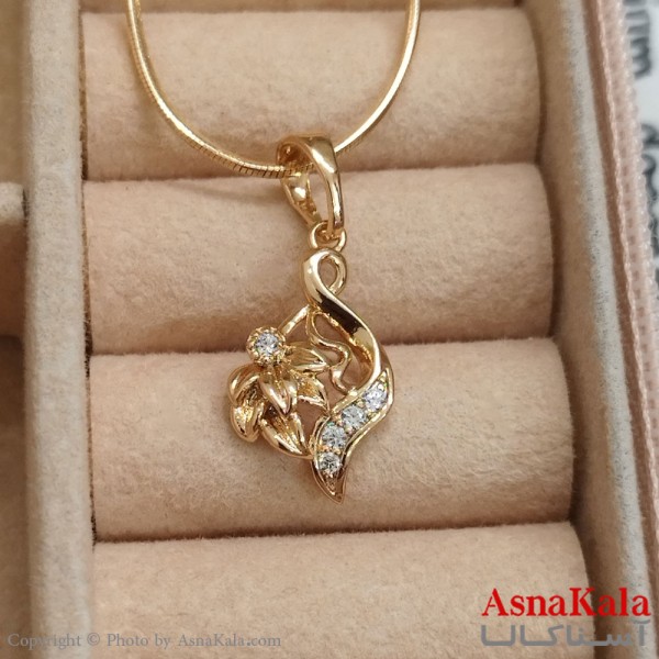 آویز ژوپینگ دخترانه رنگ طلایی کد GNB162542W