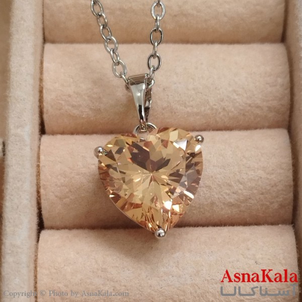 آویز ژوپینگ دخترانه رنگ نقره ای کد GNB162546W