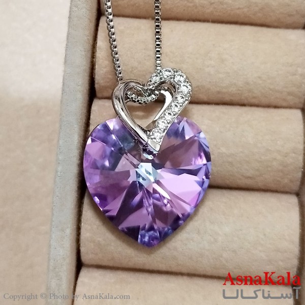 گردنبند زنانه سواروسکی  با کارت گارانتی و جعبه بگ سواروفسکی کد GNB162563W