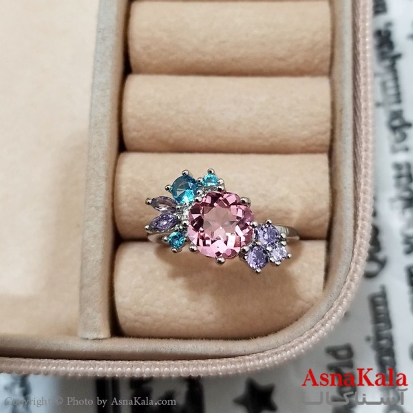 انگشتر زنانه استیل مینیمال فری سایز رنگ نقره ای کد ANG191218W