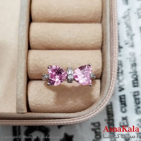 انگشتر زنانه استیل مینیمال فری سایز رنگ نقره ای کد ANG191226W