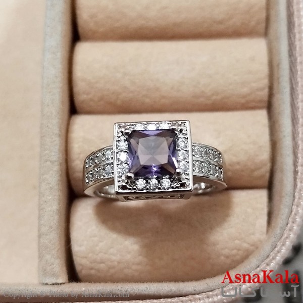 انگشتر زنانه استیل مینیمال فری سایز رنگ نقره ای کد ANG191232W