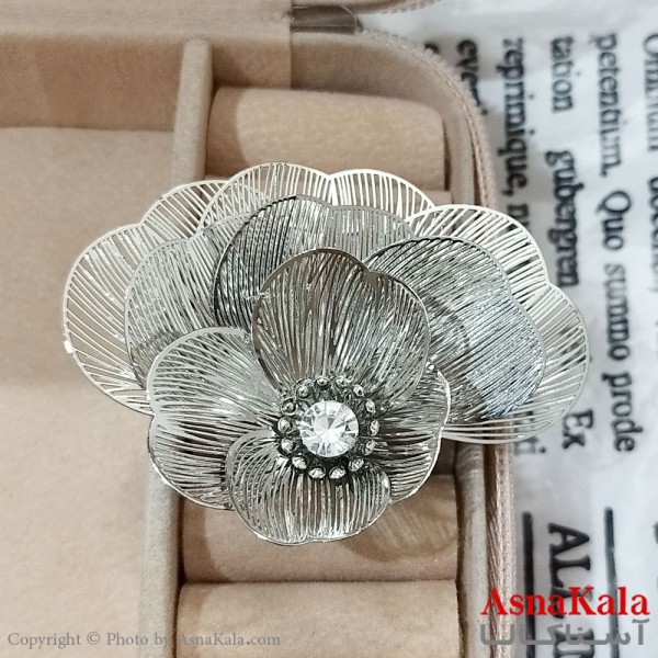 انگشتر زنانه فشن فری سایز رنگ نقره ای کد ANG191311W