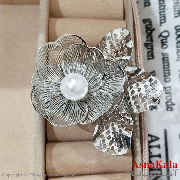 انگشتر زنانه فشن فری سایز رنگ نقره ای کد ANG191314W