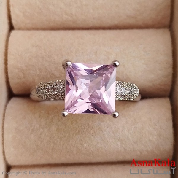 انگشتر زنانه فری سایز رنگ نقره ای کد ANG191326W