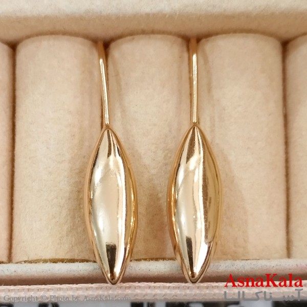گوشواره زنانه ژوپینگ طلایی کد GSH1521696W