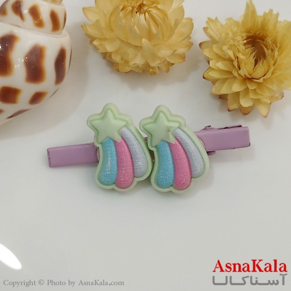 گیره مو زنانه انبری آبرنگی کد HAIR131057W