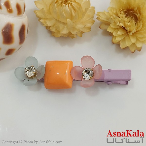 گیره مو زنانه انبری آبرنگی کد HAIR131059W