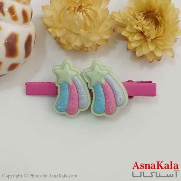 گیره مو زنانه انبری آبرنگی کد HAIR131060W