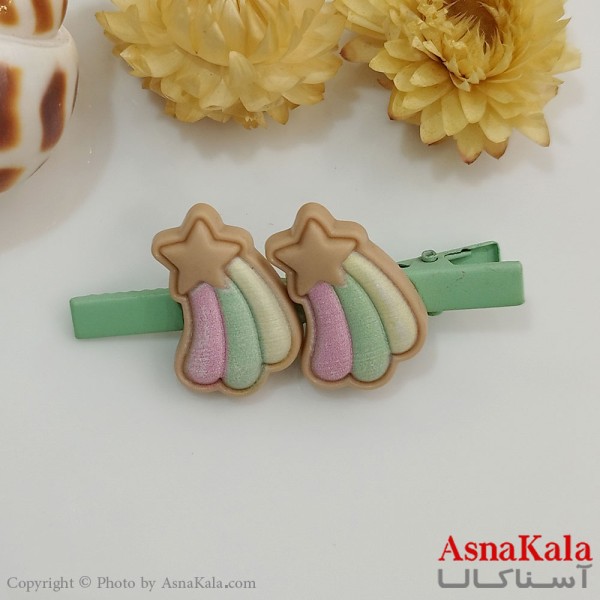 گیره مو زنانه انبری آبرنگی کد HAIR131065W