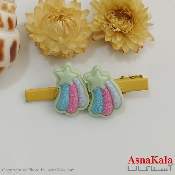 گیره مو زنانه انبری آبرنگی کد HAIR131067W