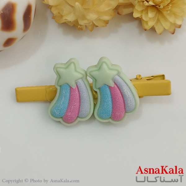 گیره مو زنانه انبری آبرنگی کد HAIR131074W