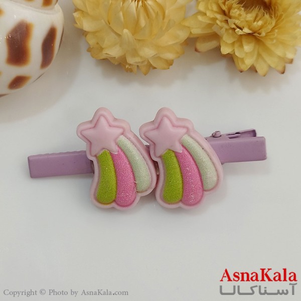 گیره مو زنانه انبری آبرنگی کد HAIR131083W