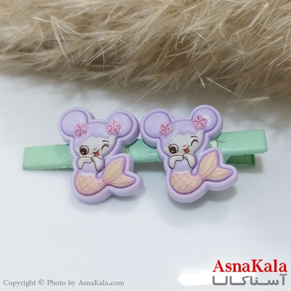 گیره مو زنانه انبری آبرنگی کد HAIR131103W