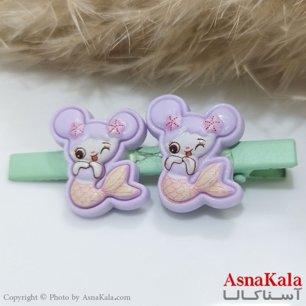 گیره مو زنانه انبری آبرنگی کد HAIR131108W