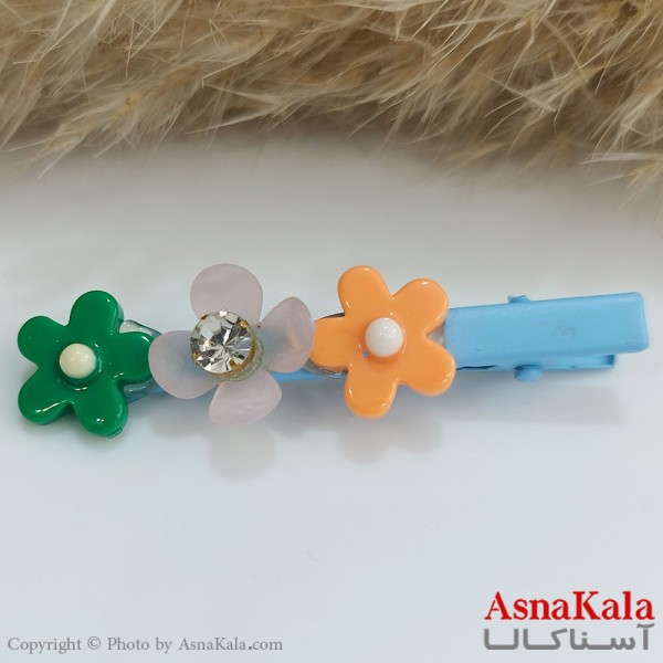 گیره مو زنانه انبری آبرنگی کد HAIR131177W