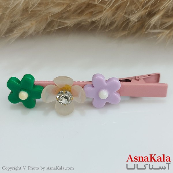 گیره مو زنانه انبری آبرنگی کد HAIR131178W