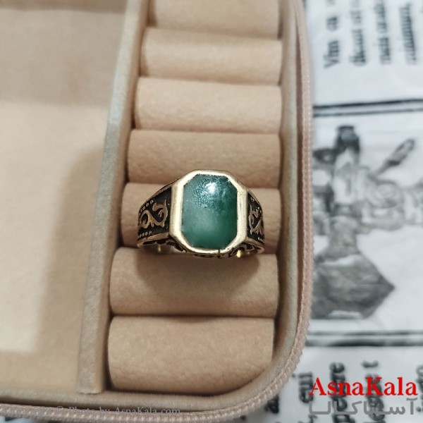 انگشتر طلاروس مردانه نگیندار کد ANG191372W
