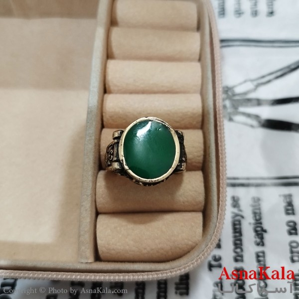 انگشتر طلاروس مردانه نگیندار کد ANG191375W