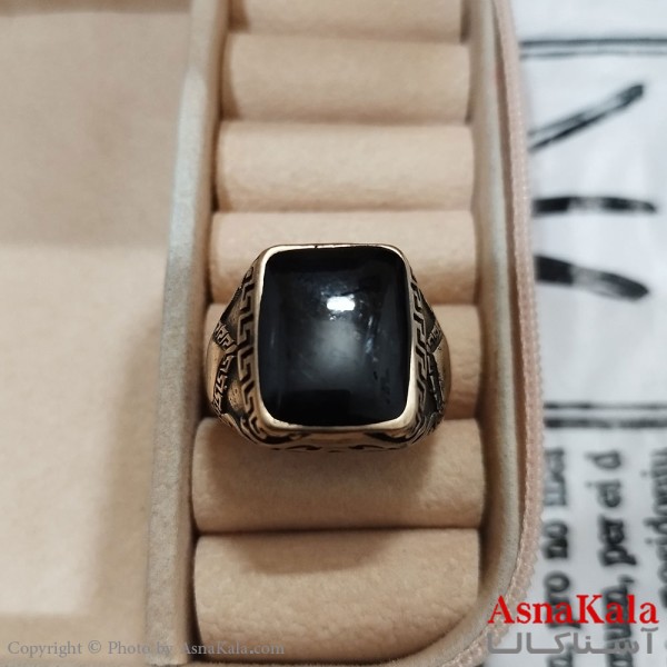 انگشتر طلاروس مردانه نگیندار کد ANG191379W