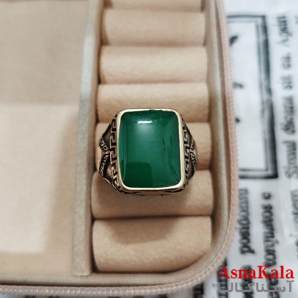 انگشتر طلاروس مردانه نگیندار کد ANG191380W